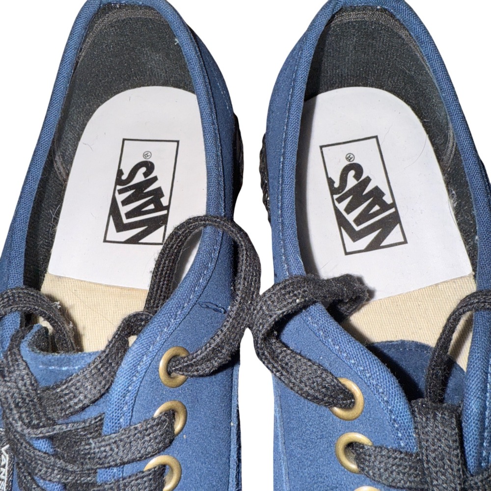 Vans Authentic Blue Suede Lug Platform Sneakers Women's US 9‎ Men's 7.5 - Picture 3 of 12
